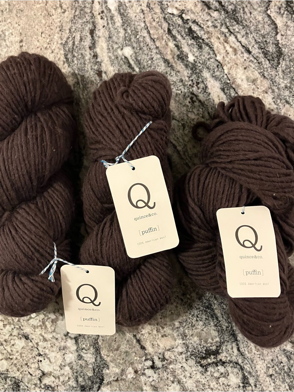 quince&co. 3 skeins Puffin